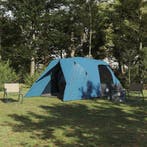 vidaXL Dome Tent 4-Person met dak met opslag Blauw 455 x 252, Verzenden, Nieuw