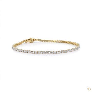 Armband - 14 karaat Geel goud - 3.14ct. tw. Diamant, Nieuw