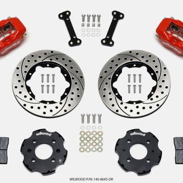 Wilwood Forged Dynalite Front Hat Kit 11.00in Drilled Red, Ophalen of Verzenden, Nieuw