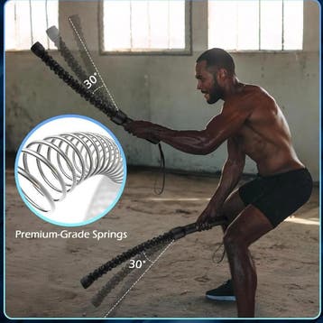 Ropeless Battle Rope Draadloos met Gewicht Cardio Kracht, Sport en Fitness, Fitnessmaterialen, Verzenden, Nieuw