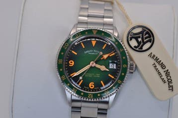 Armand Nicolet - VS1 GMT - Zonder minimumprijs - A506AVAA, Nieuw