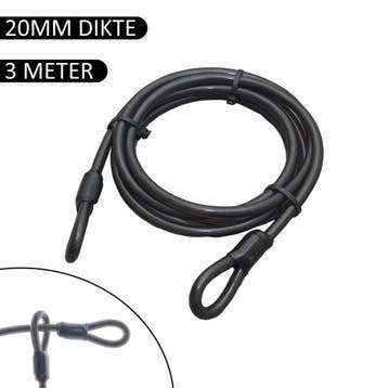 Stahlex Staalkabel - 3 meter - 20 mm dik - geplastificeer..., Ophalen of Verzenden, Nieuw