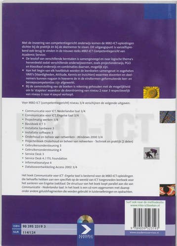 Communicatie voor ICT / Niveau 3/4 Engelse taal / MBO-ICT, Boeken, Verzenden, Gelezen, L. van der Linden