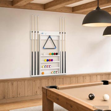 vidaXL Biljartkeu standaard Bewerkt hout 93 x 12 x 103 cm, Sport en Fitness, Biljarten en Poolen, Verzenden, Nieuw