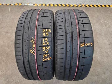 245/35/19 93Y MC CORSA PIRELLI ZOMERBANDEN 6,7MM PROFIEL 2X, Band(en), Personenwagen, Zomerbanden, Ophalen
