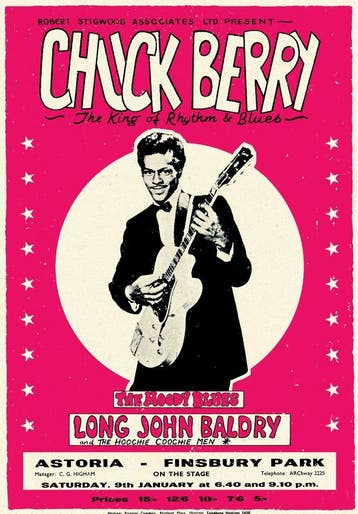 Posters - Poster Berry, Chuck - Poster Chuck Berry, Verzenden, Zo goed als nieuw