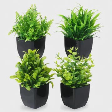 Kunstplant in Zwarte Pot - Decoratieve Groene Plant voor Hui, Verzenden, Nieuw in verpakking