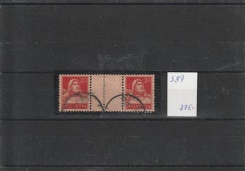 Zwitserland 1909 - Diverse clubkavels met leuke waarden en, Gestempeld