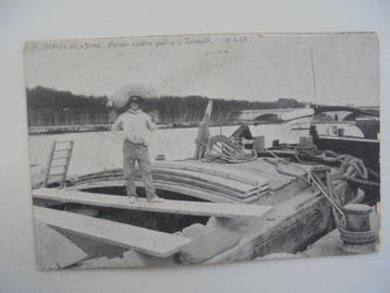 Frankrijk - De woonboten - Ansichtkaart (100) - 1900-1980, Gelopen