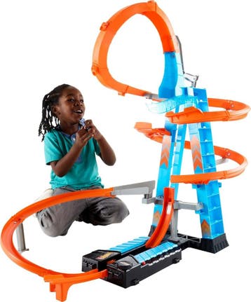 Hot Wheels Racebaan 83cm | Tweedekansje | OP=OP, Zelf te bouwen, Ophalen of Verzenden, Hot Wheels, Elektrisch