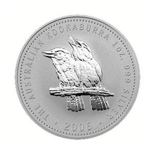 Kookaburra 1 oz 2006 (87.044 oplage), Verzenden, Losse munt, Zilver