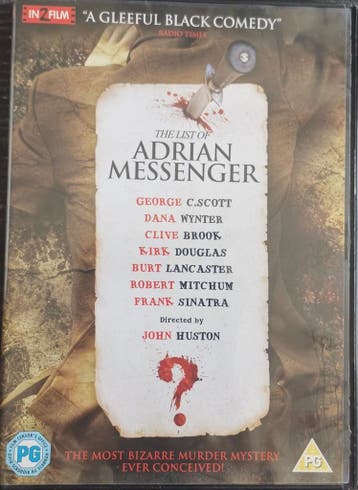 the List of Adrian Messenger -John Houston  Gratis verzenden, Alle leeftijden, Verzenden, Zo goed als nieuw, Actie en Avontuur