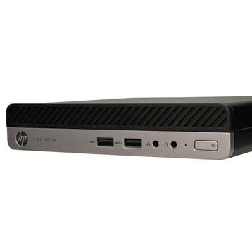 HP Mini-pc Intel i3 9100t | 8GB | 128GB Nvme | Windows 11, 128GB, Gebruikt, 8 GB, Intel Core i3 9100t
