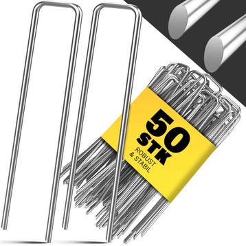 Haringen 50 stuks Staal ø3mm Gegalvaniseerd (Kampeertenten), Caravans en Kamperen, Kampeeraccessoires, Verzenden, Nieuw