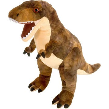 Wild Republic T-rex knuffel - pluche - bruin - 25 cm, Kinderen en Baby's, Speelgoed | Knuffels en Pluche, Verzenden, Nieuw