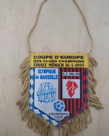 Olympique de Marseille - Coupe dEurope, Milan ac - 1993 -, Nieuw