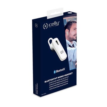 Celly Bluetooth Headset BH10WH Wit, Verzenden, Nieuw