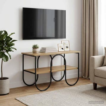 vidaXL TV-standaard 80 x 40 x 50 cm Artisanaal eiken Bewerkt, Minder dan 50 cm, Verzenden, Nieuw, Minder dan 100 cm