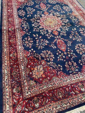 Fine Indo Isfahan - GEREINIGD - handgeknoopt - wol - fine -, Nieuw
