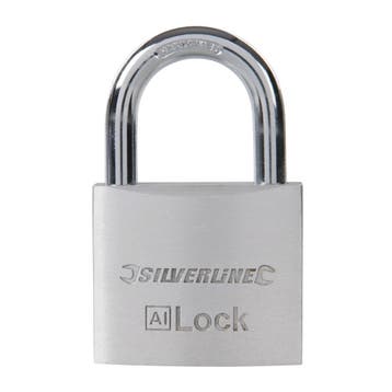 Silverline hangslot korte beugel - aluminium, stalen beug..., Ophalen of Verzenden, Nieuw