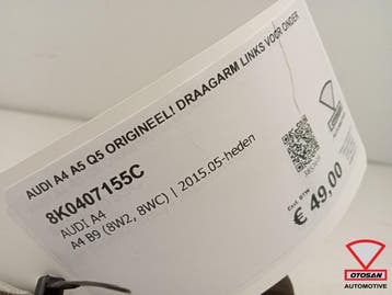 Audi A4 A5 Q5 Origineel! Draagarm Links Voor Onder, Ophalen, Gebruikt, Audi