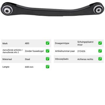 Draagarm Achteras rechts BMW 6 Serie 628 CSi (1979-1987), Verzenden, Nieuw, BMW