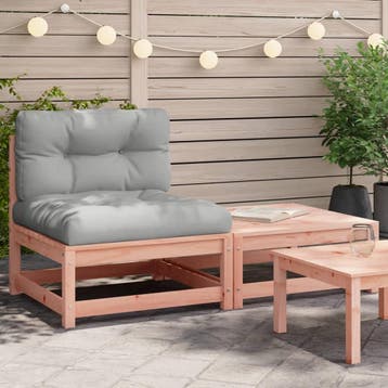 vidaXL Patio Sofa Natural Douglas, Verzenden, Nieuw