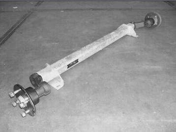 Torsie As, ongeremd, 500 kilo 4 gaats, 1000/1450 mm., Verzenden, Nieuw