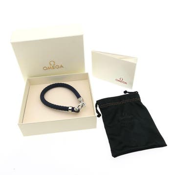 Omega Accessories; Sailing Bracelet; Dark Blue; Rubber; (..., Ophalen of Verzenden, Zo goed als nieuw, Blauw