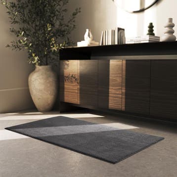 Kortpolig vloerkleed Soft Zone - 80 x 150 cm, antraciet, Verzenden, Nieuw
