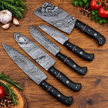 X - Keukenmes - Kitchen knife set - koksmes - Palissander,