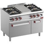 Diamond gasfornuis 4 branders, sudderplaat, gasoven GN 2/1 e, Verzenden, Nieuw in verpakking