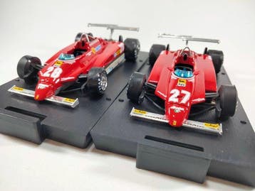 Brumm 1:43 - Model raceauto (2) - Ferrari 126 C2 Turbo, Nieuw