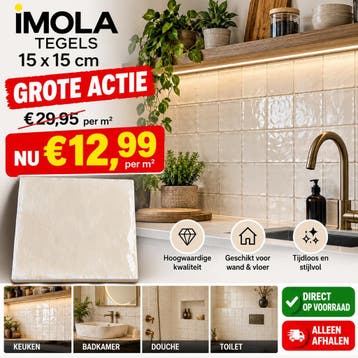 IMOLA TEGELS 15x15 CM – GROTE ACTIE €12,99/m², Ophalen, Nieuw