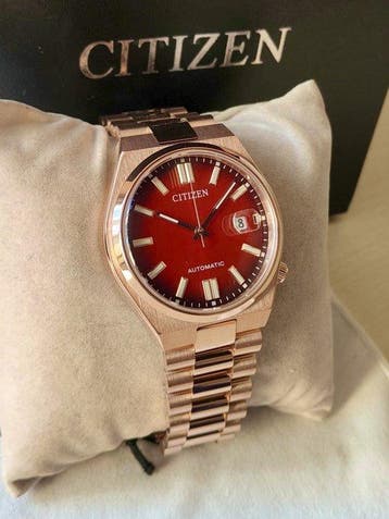 Citizen - Automatic Tsuyosa Red Burgundy and Gold - Zonder, Nieuw