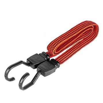 Platte snelbinder met kunststof haken - 80cm - Rood, Ophalen of Verzenden, Nieuw