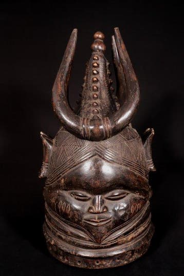 Dansmasker - Mende Helm Masker - 50 cm - Sierra Leone, Antiek en Kunst
