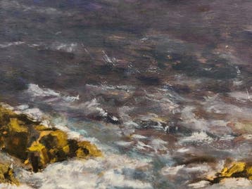 Escuela Impresionista Europea (XX) - Mar Brava, Antiek en Kunst, Kunst | Schilderijen | Klassiek
