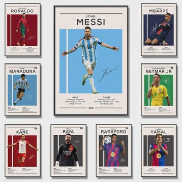 Iconische Maradona Handtekening Poster - Argentinië Voetbal, Verzamelen, Verzenden, Nieuw
