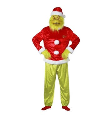 The Grinch Kostuum ™ Volwassenen 5-delig Official, Ophalen of Verzenden, Nieuw