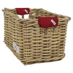 Wicked Rieten Fietsmand XL Bright Red Solid naturel, Verzenden, Nieuw
