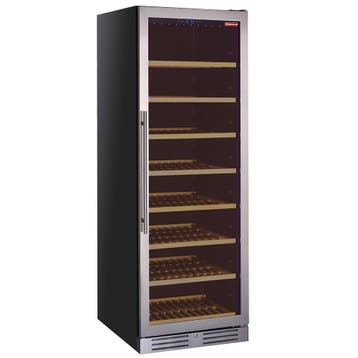 Diamond Wijnkoelkast | 470L | RVS/Zwart | 1 Zone | +5°C/+18°, Witgoed en Apparatuur, Koelkasten en IJskasten, Ophalen of Verzenden