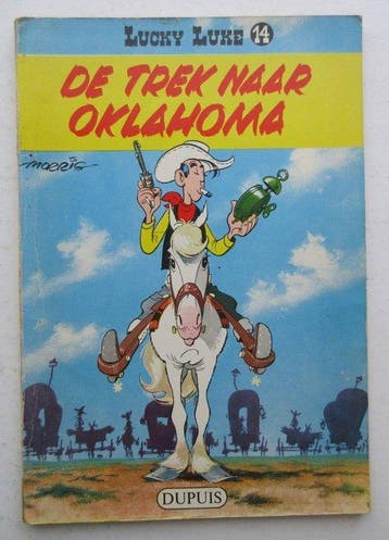 Lucky Luke 14 - De trek naar Oklahoma - 1 Album - Eerste, Nieuw