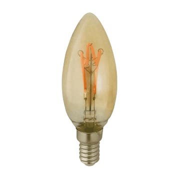 LED - filament - e14 - kaars - amber - 1.6w, Huis en Inrichting, Ophalen of Verzenden, Nieuw