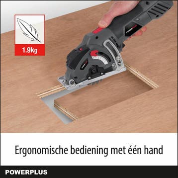 Powerplus elektrische mini invalzaag POWE30040 - 500W, Ophalen of Verzenden, Zo goed als nieuw
