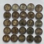Europa. 2 Euro Various Years (25 munten) (Zonder, Postzegels en Munten
