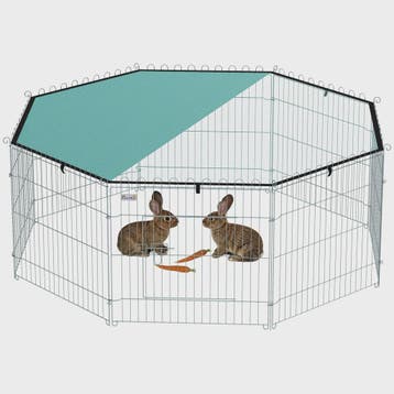 PawHut Hondenren 8-Panel met Dak - Verstelbaar, Opvouwbaar &, Dieren en Toebehoren, Verzenden, Nieuw