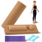Kurk Balance Board – Voettrainer met Massagebal &amp; Bands, Verzenden, Nieuw