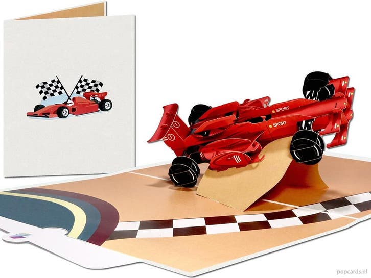 Wauw!!! Formule 1 Racing Raceauto Autosport Sportauto pop..., Diversen, Wenskaarten, Verzenden