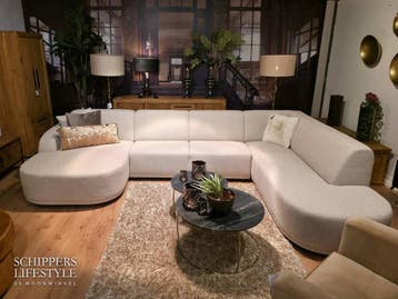 Luxe U-bank William, Huis en Inrichting, Nieuw, Tweepersoons, Rechte bank